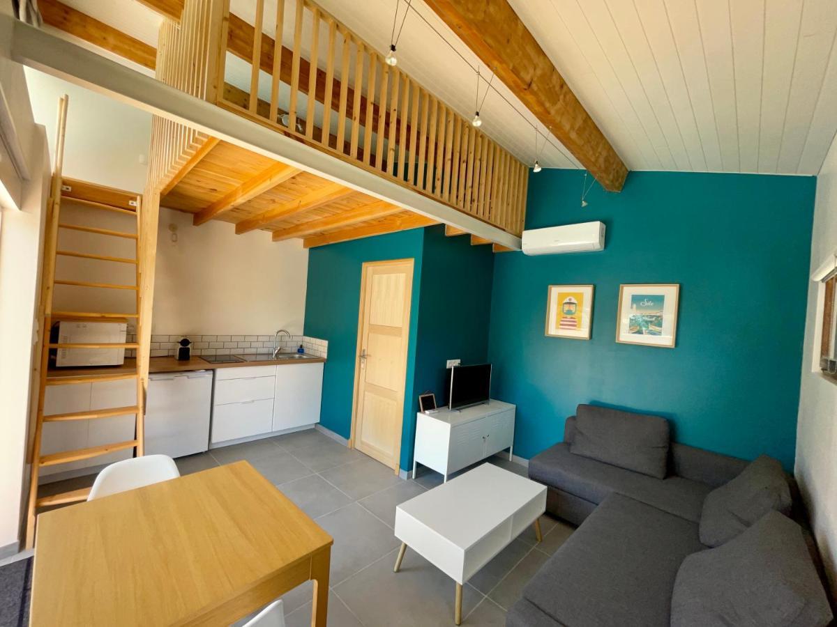 Annexe Des Pins - Studio Gite Avec Piscine & Climatisation Villeneuve-lès-Béziers Exterior foto